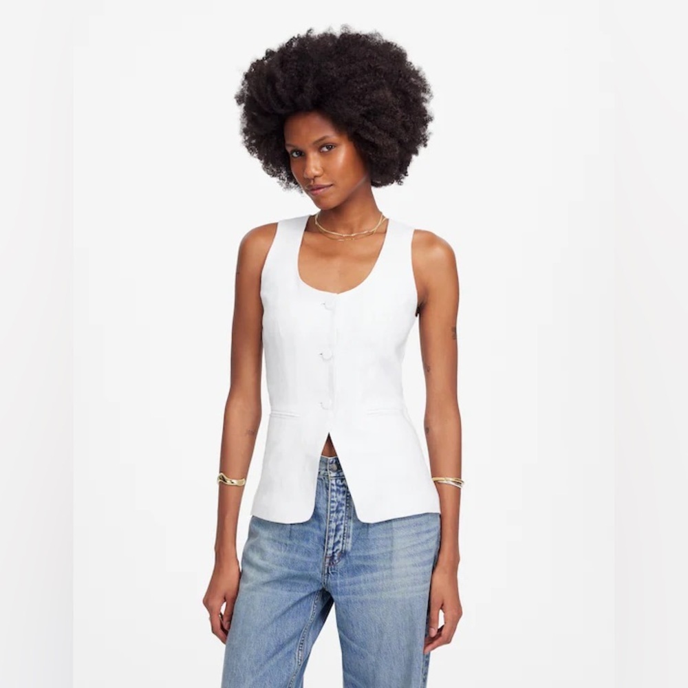 Madewell Scoopneck Cutaway Vest size 0 new without tag